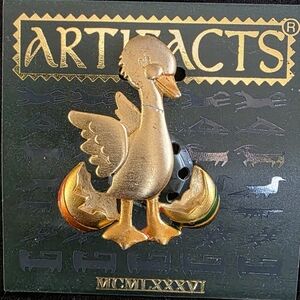 Hatching Easter Egg Duck Brooch JJ PINS